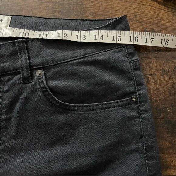 Acne Studios black medium rise raw hem ankle length jeans size 32 stretch - Picture 6 of 10